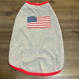 American Flag Dog Tee